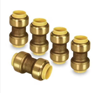 Brass Push-to-Connect Couplings (5-Pack)