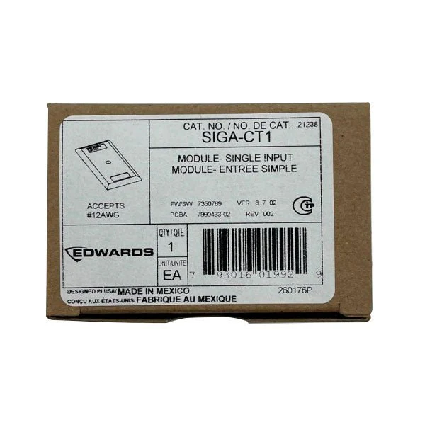 Edwards SIGA-CT1 Single Input Module