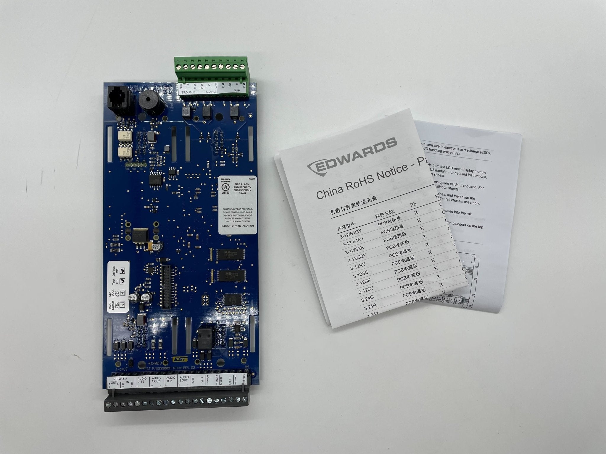 Edwards 3-CPU Circuit Control Board
