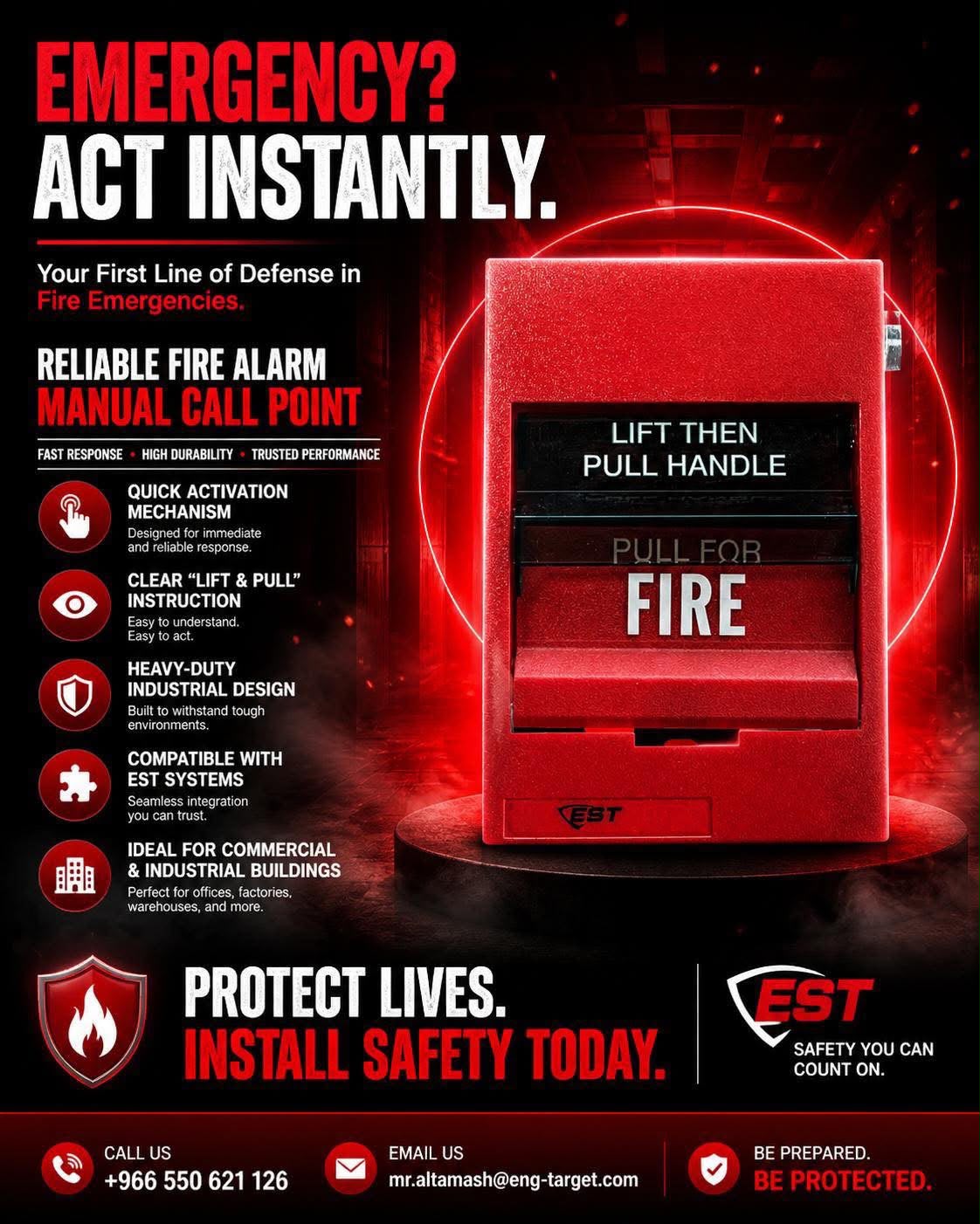 Edward SIGA-278 Manual Fire Alarm Call Point