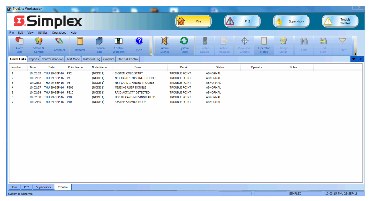 Simplex TSW Graphic Workstation