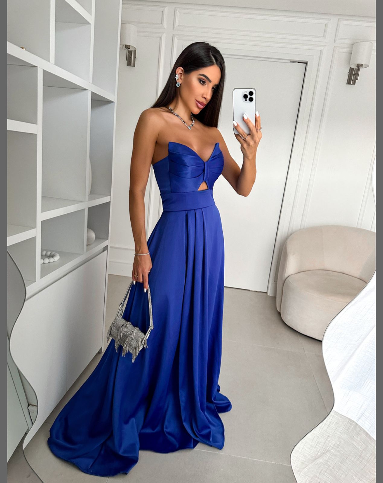 Vestido Azul Royal tamanho M
