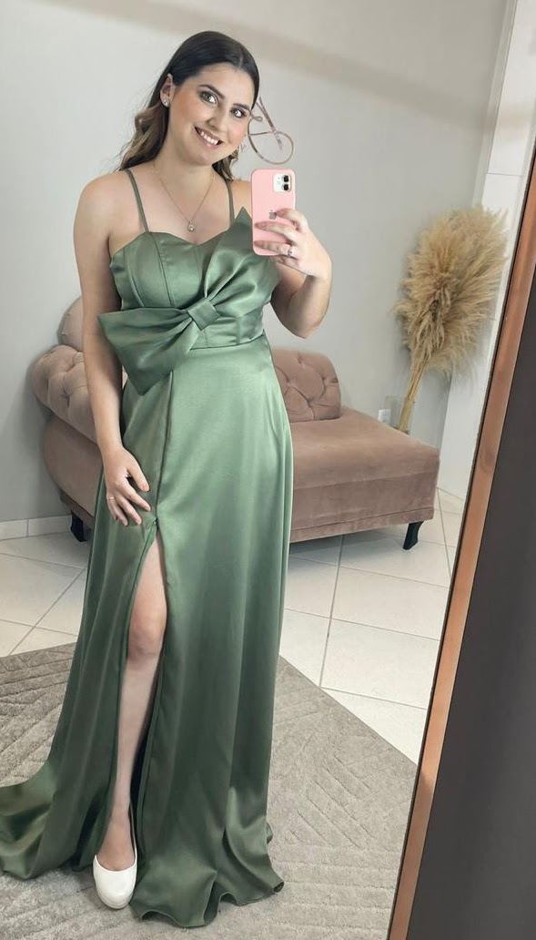Vestido Verde Oliva Tamanho P 