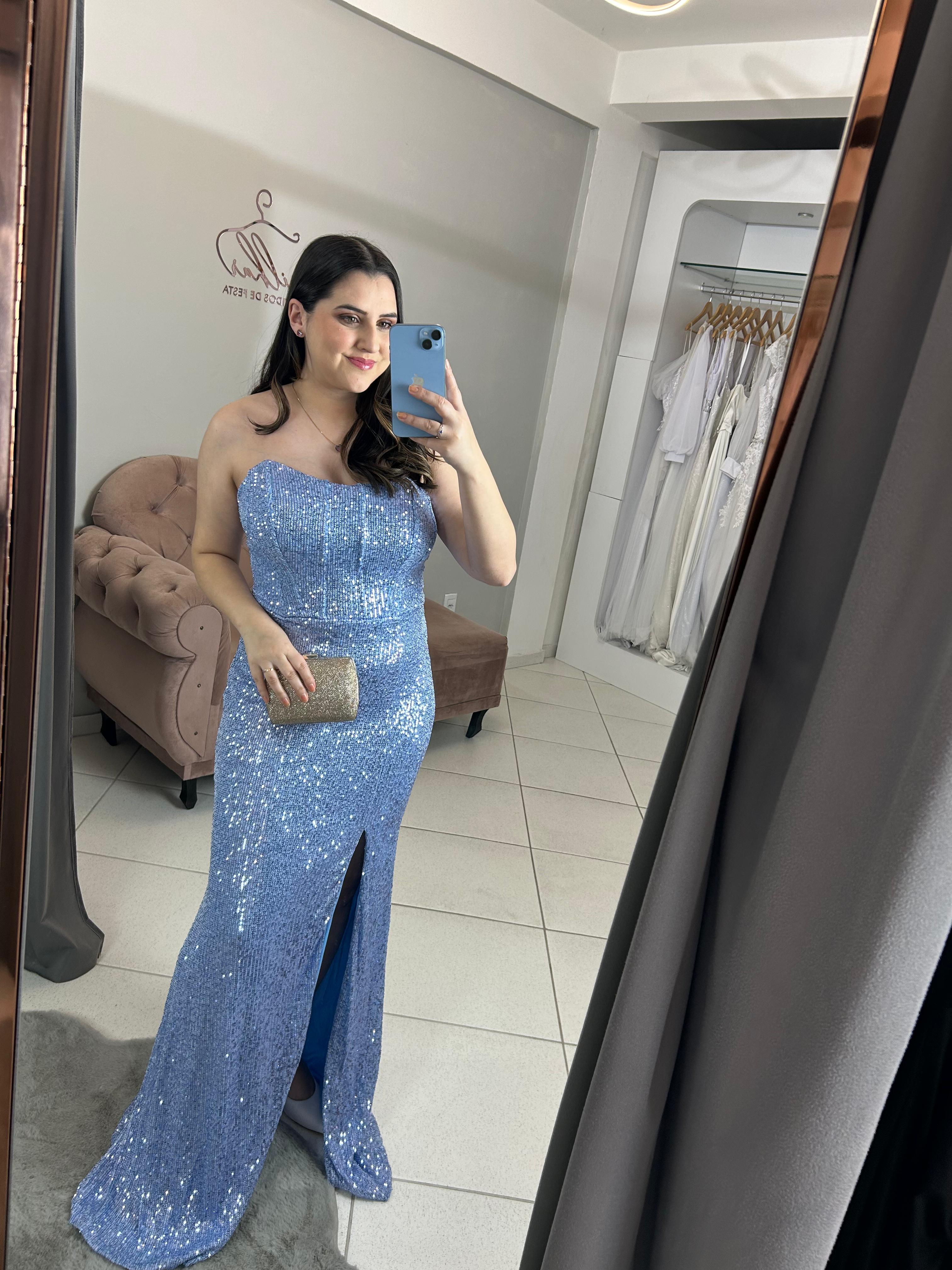 Vestido Azul serenity tamanho G
