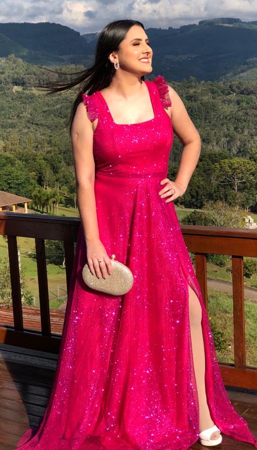 Vestido Rosa Pink tamanho G
