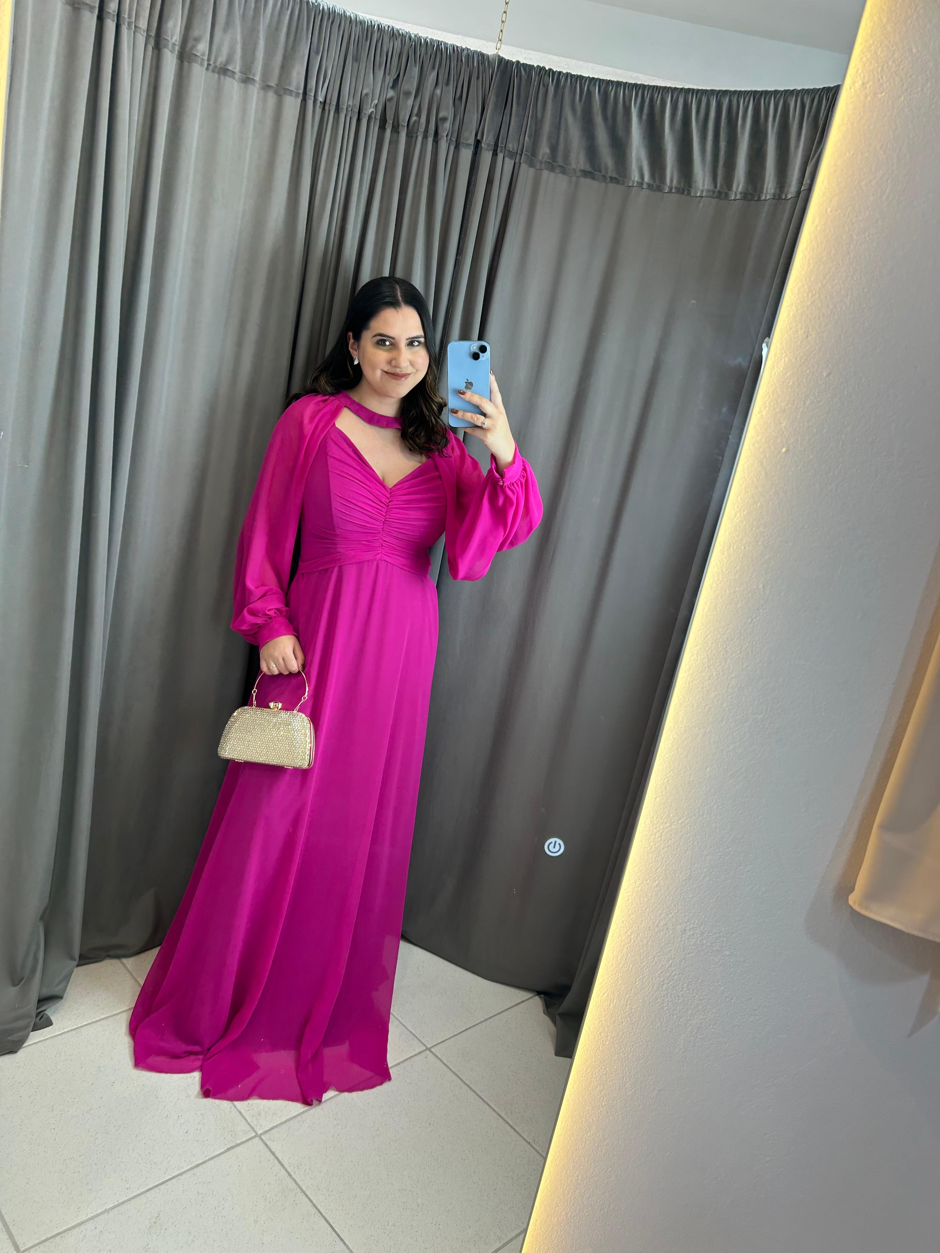 Vestido Rosa Pink tamanho G 