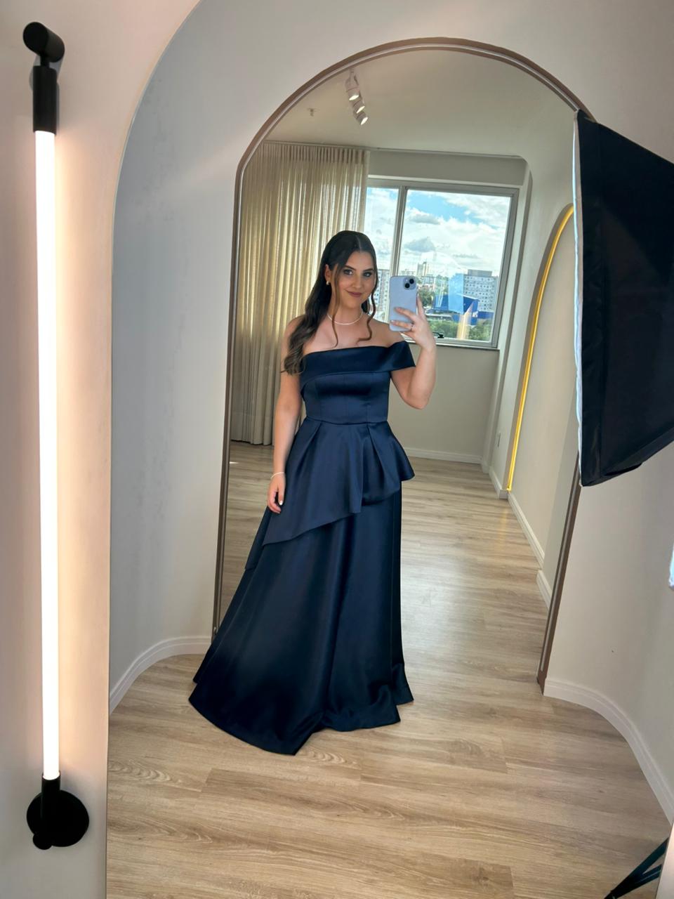 Vestido Azul Marinho tamanho M