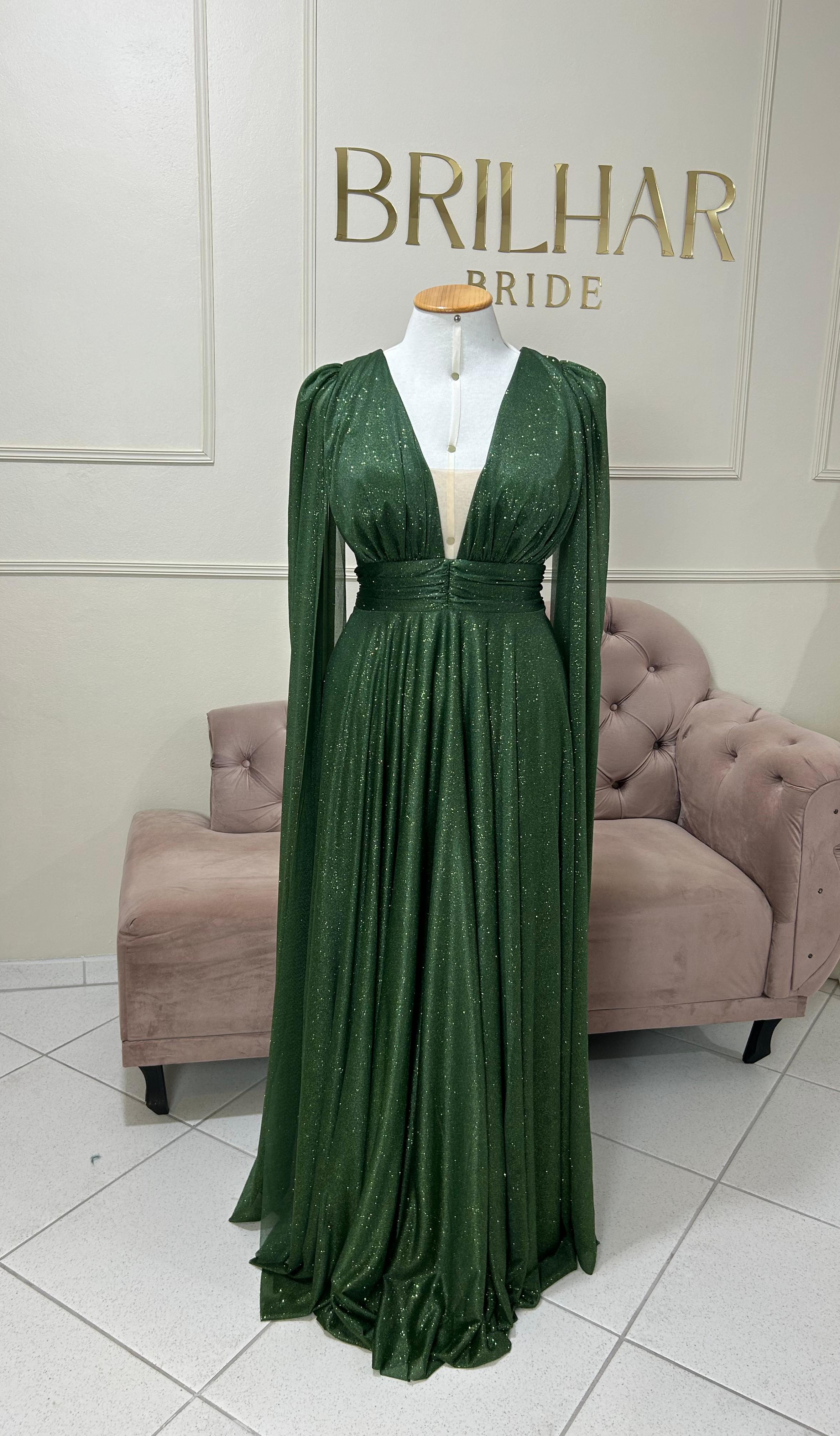 Vestido Verde Oliva tamanho GG 