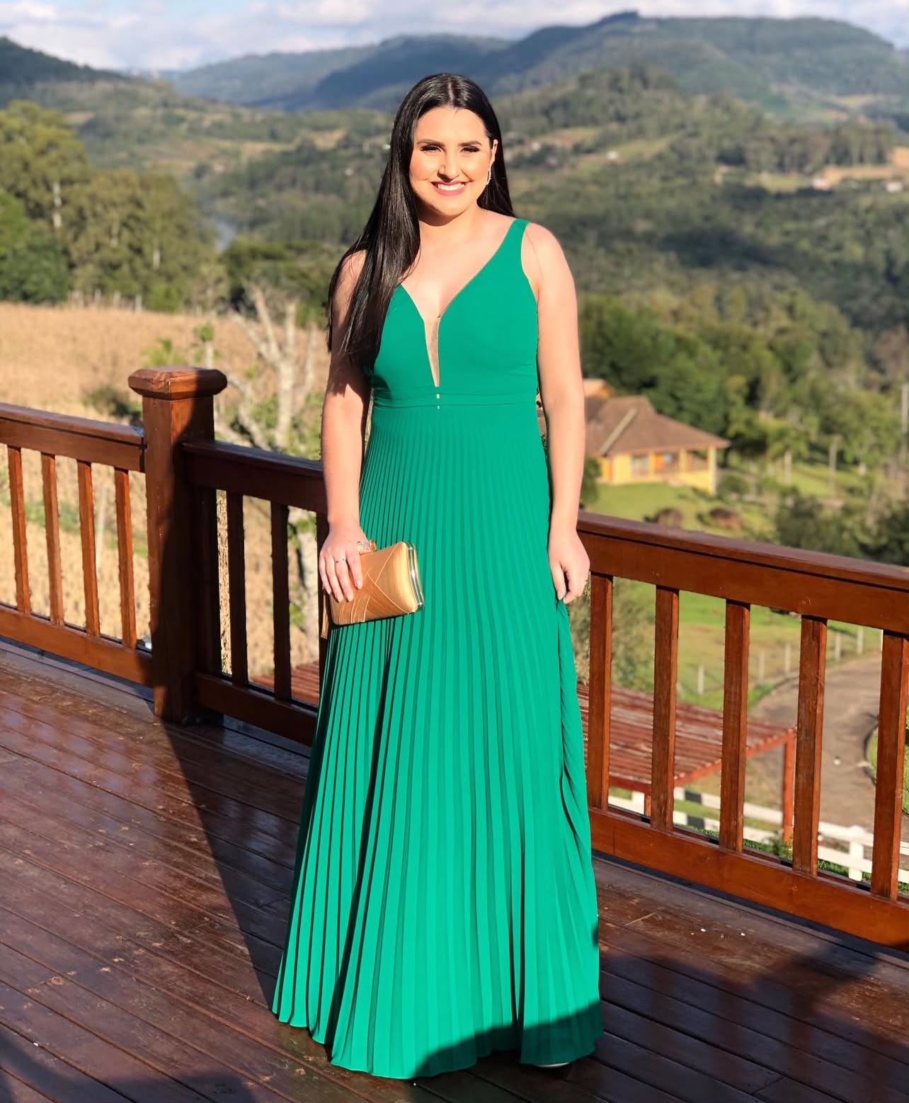 Vestido Verde bandeira tamanho M