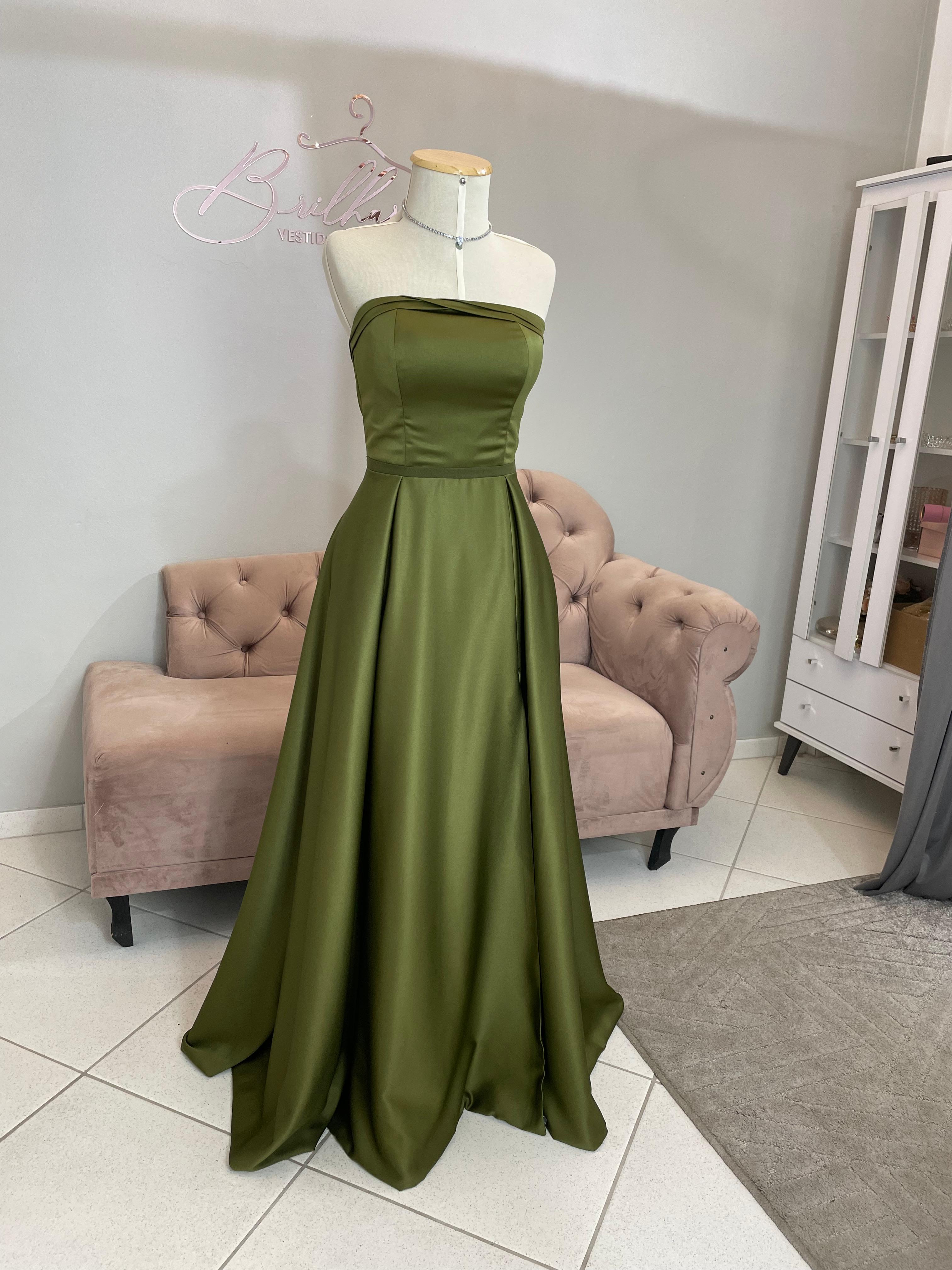 Vestido Verde Oliva Tamanho G