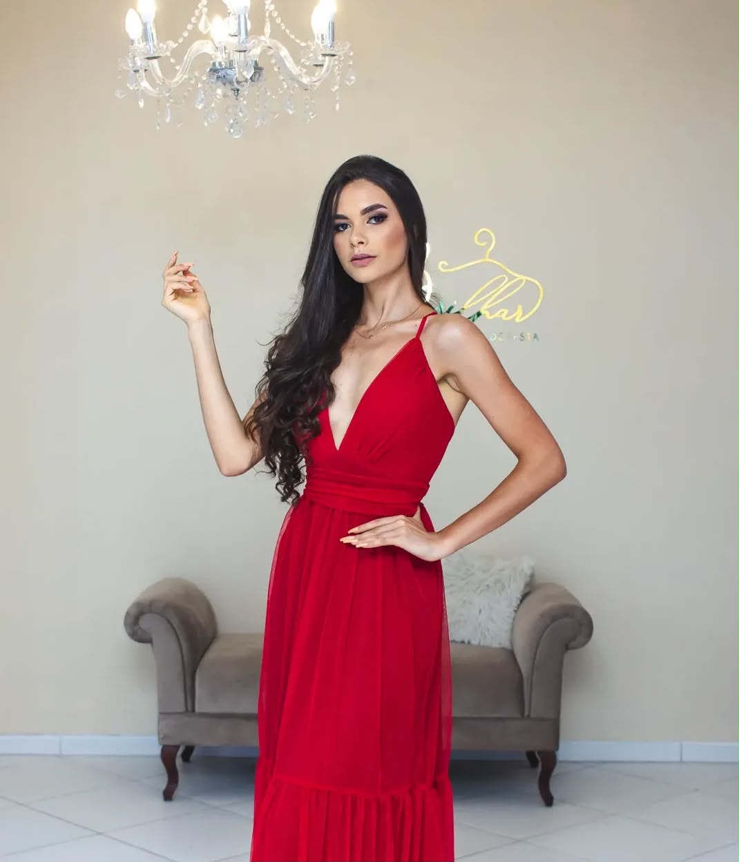 Vestido Vermelho Tamanho M