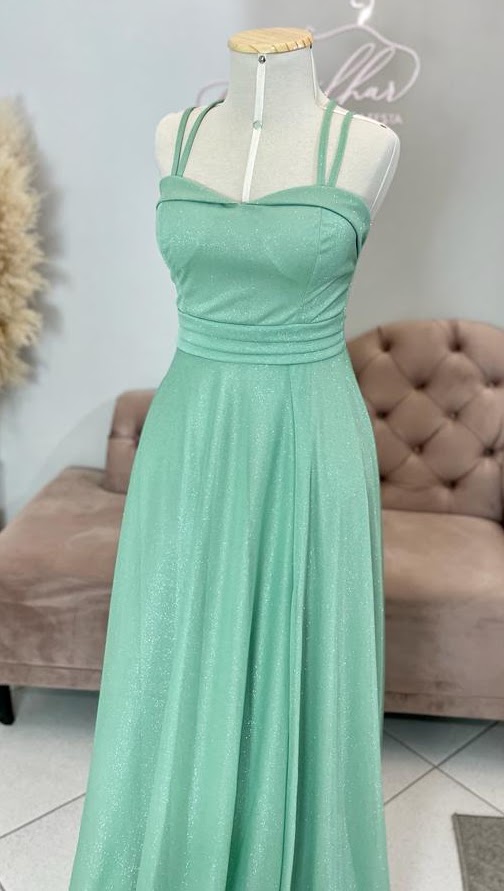 Vestido Verde Menta Tamanho G