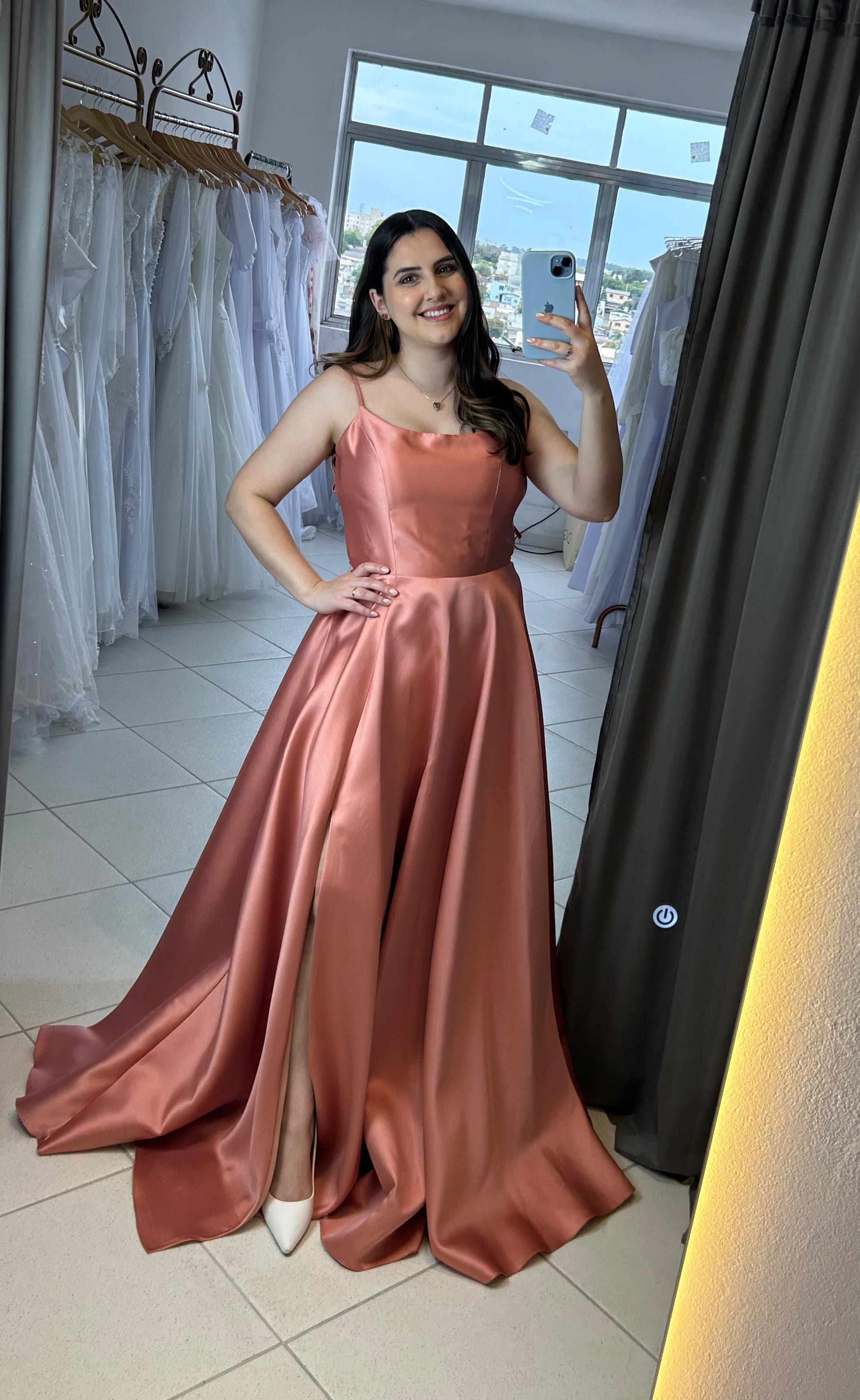 Vestido Rosè tamanho M