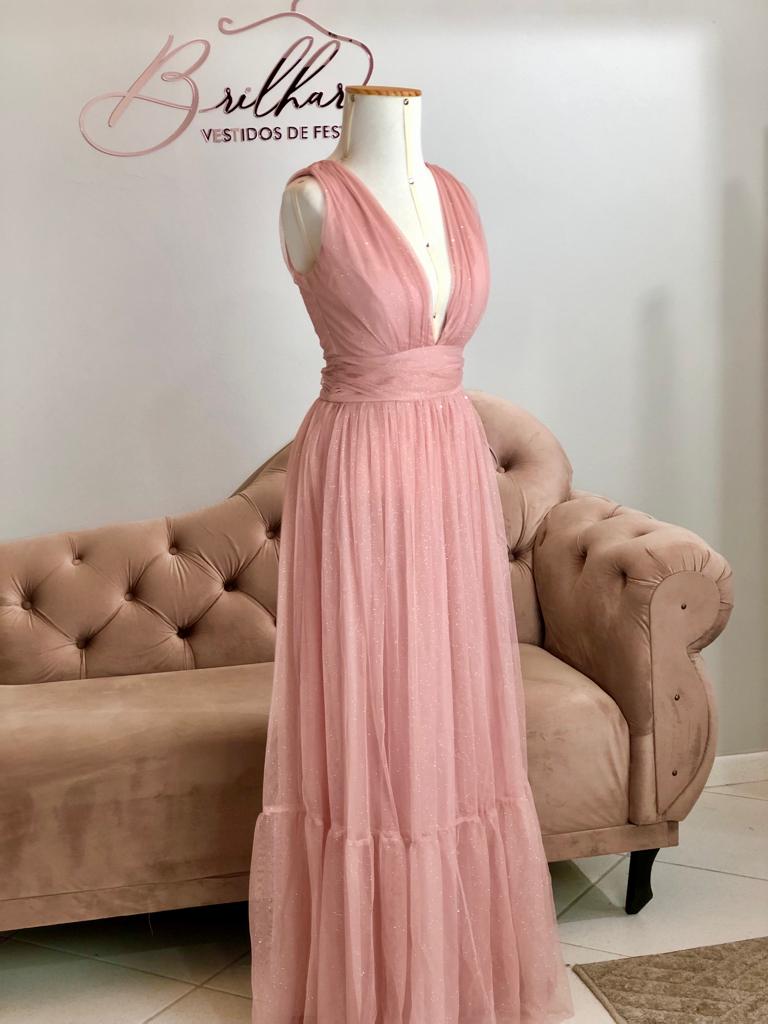 Vestido Rosé tamanho M