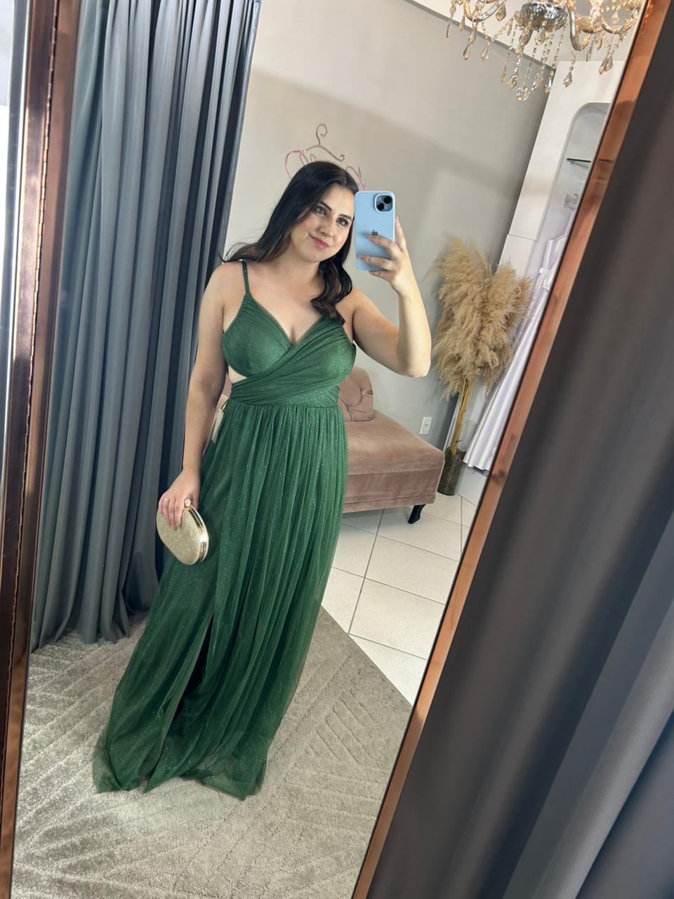 Vestido Verde Oliva Tamanho P