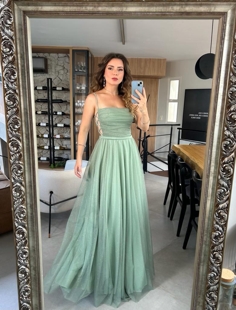 Vestido Verde Menta tamanho G