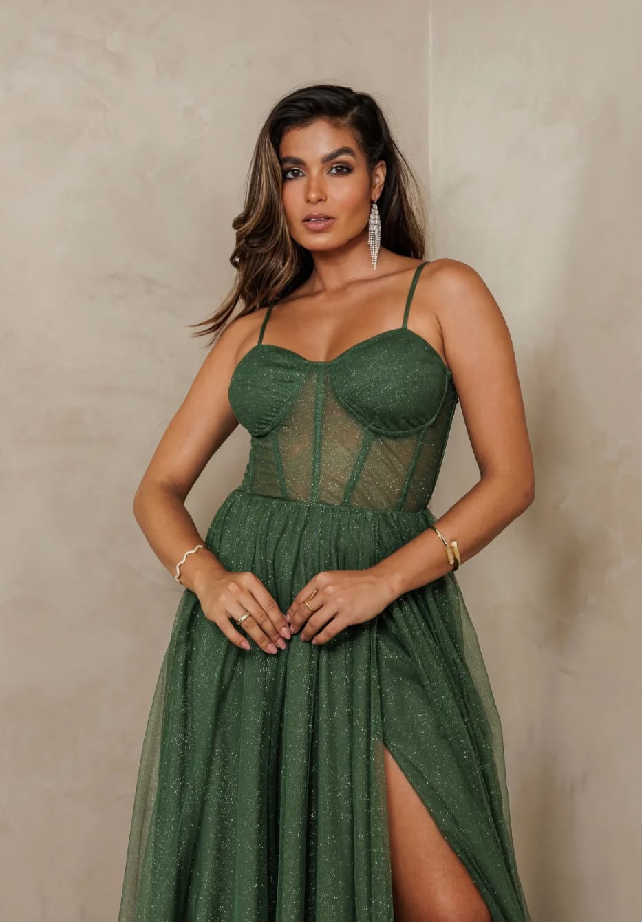 Vestido Verde Oliva Tamanho P