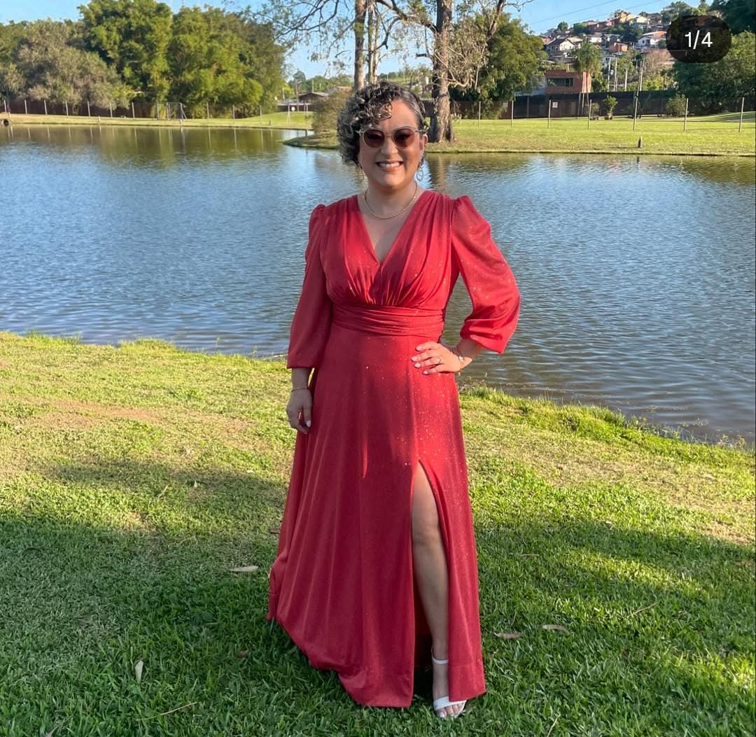 Vestido Terracota Tamanho G