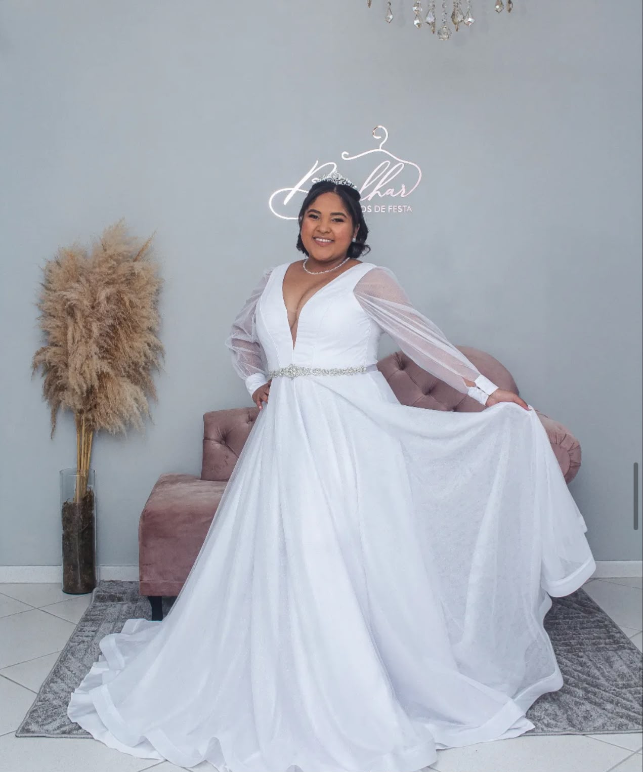 Vestido de Noiva Tamanho 48