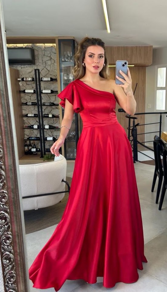 Vestido Vermelho Tamanho M 
