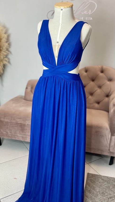 Vestido Azul Royal Tamanho M
