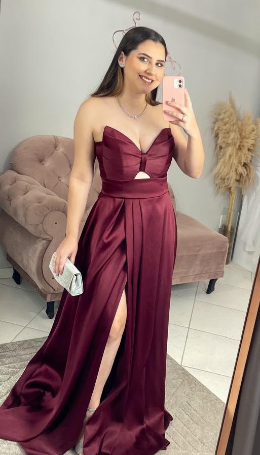 Vestido Marsala Tamanho G