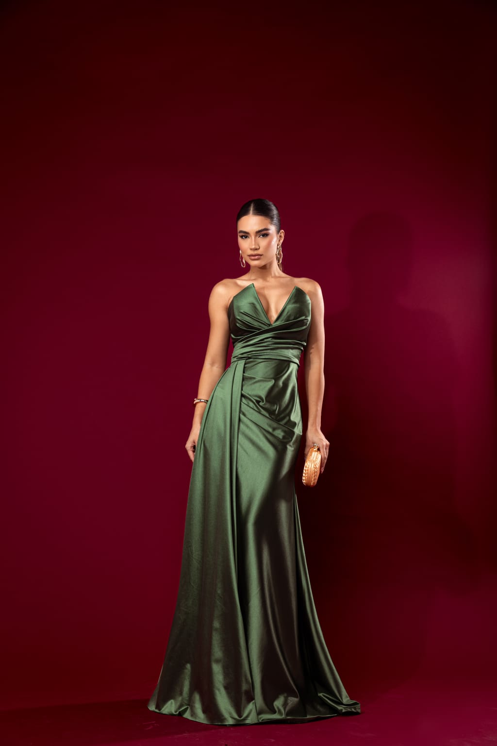 Vestido Verde Esmeralda tamanho M