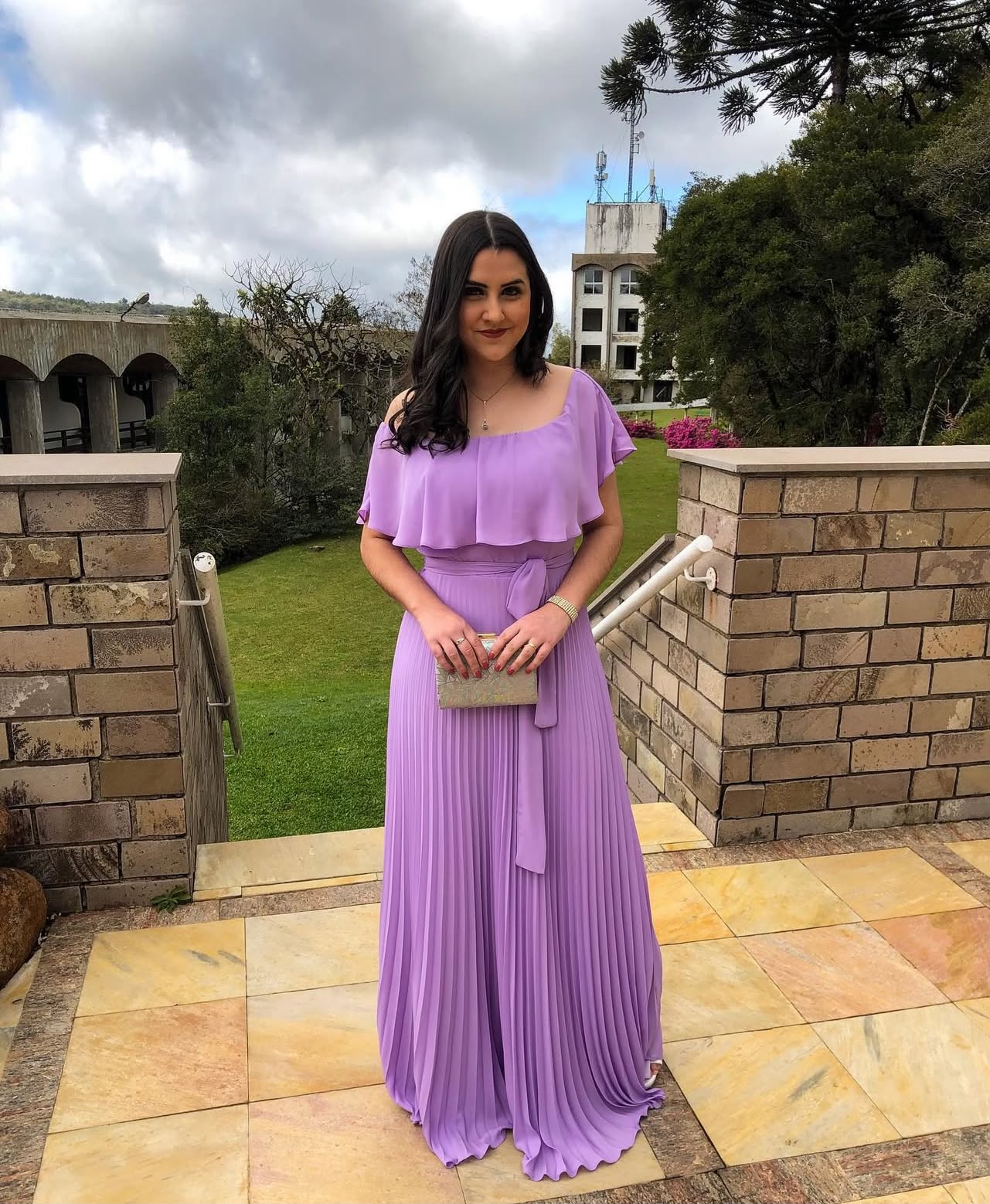 Vestido Lavanda Tamanho M