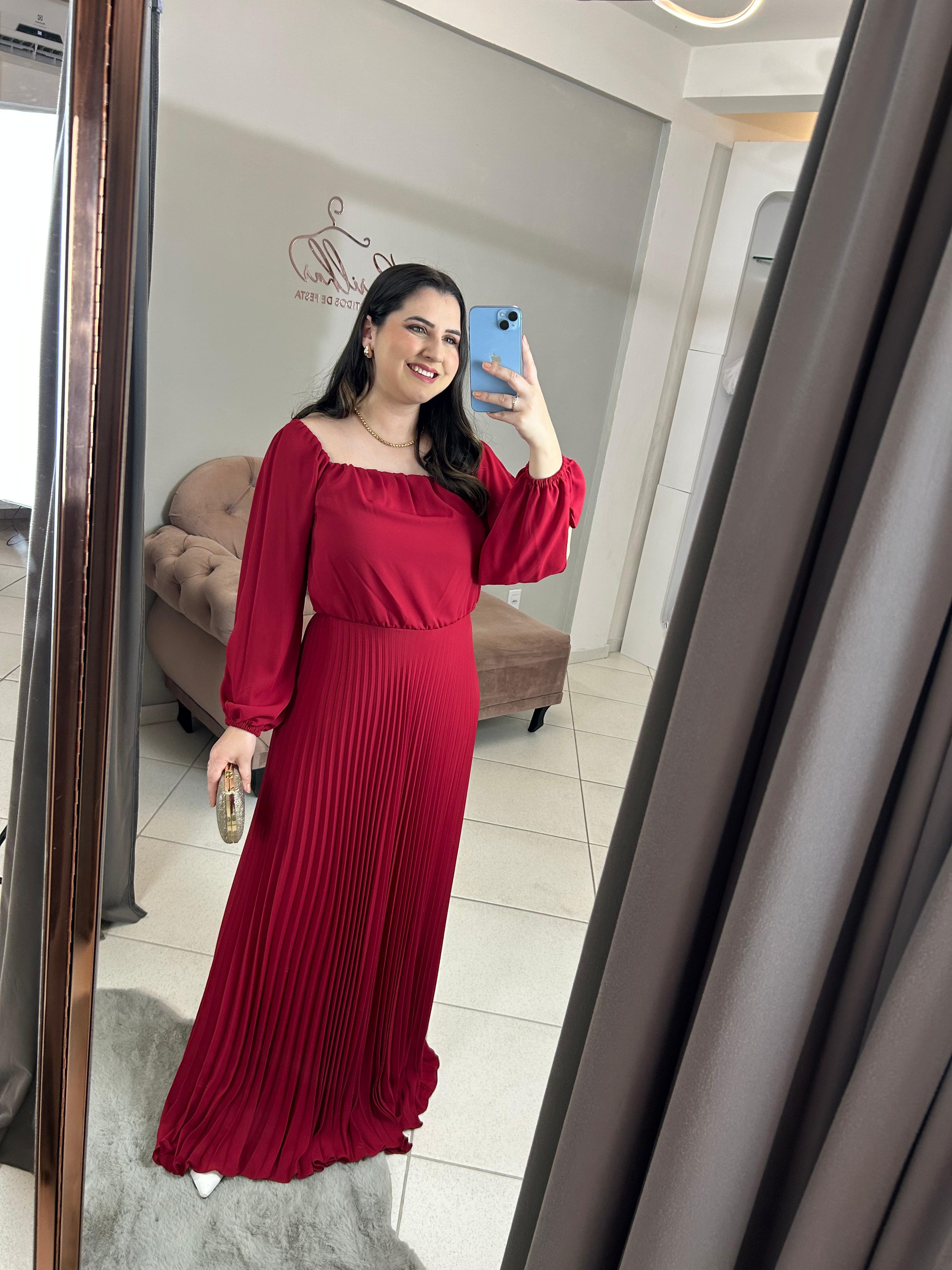 Vestido Vermelho Tamanho M