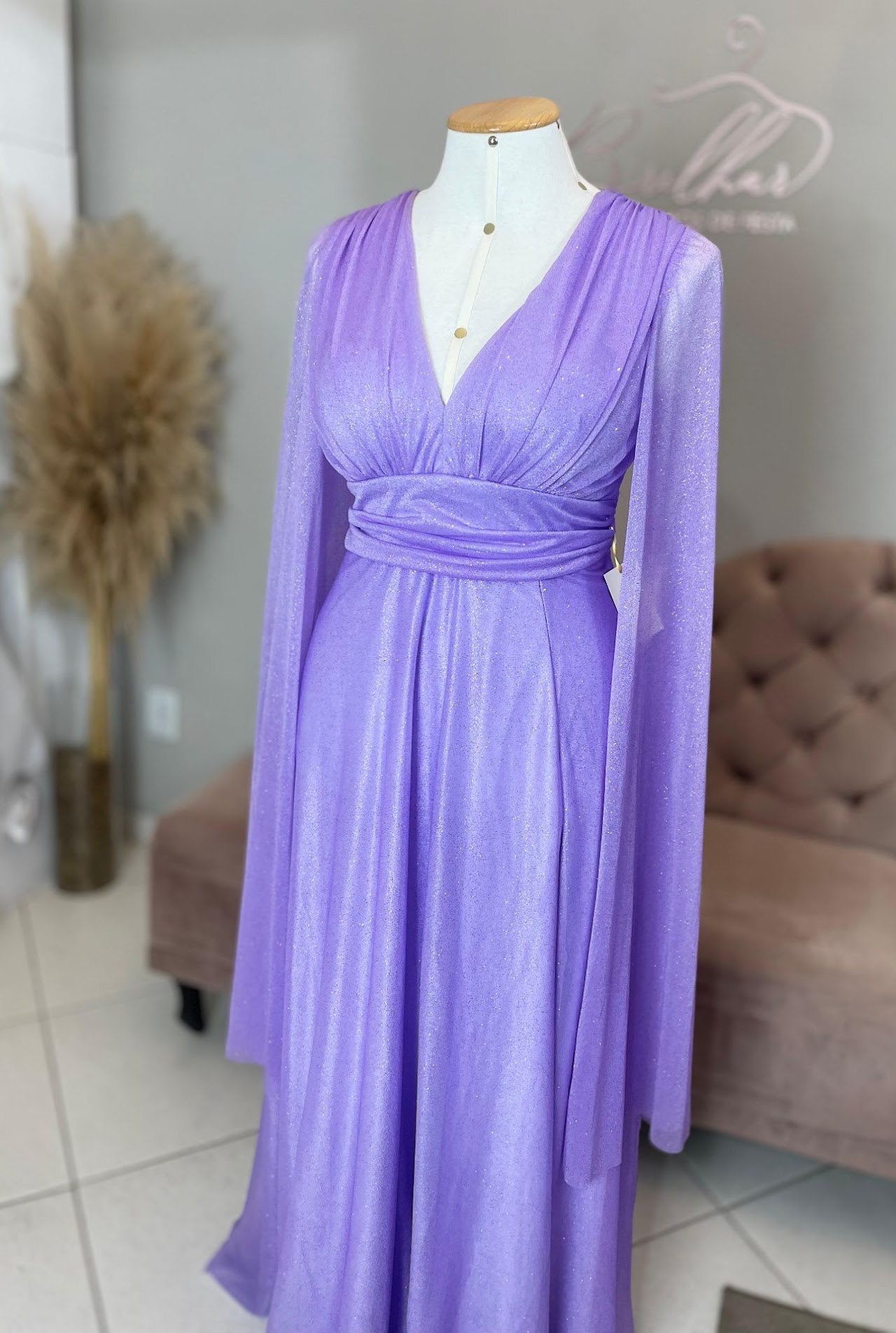Vestido Lavanda Tamanho 50