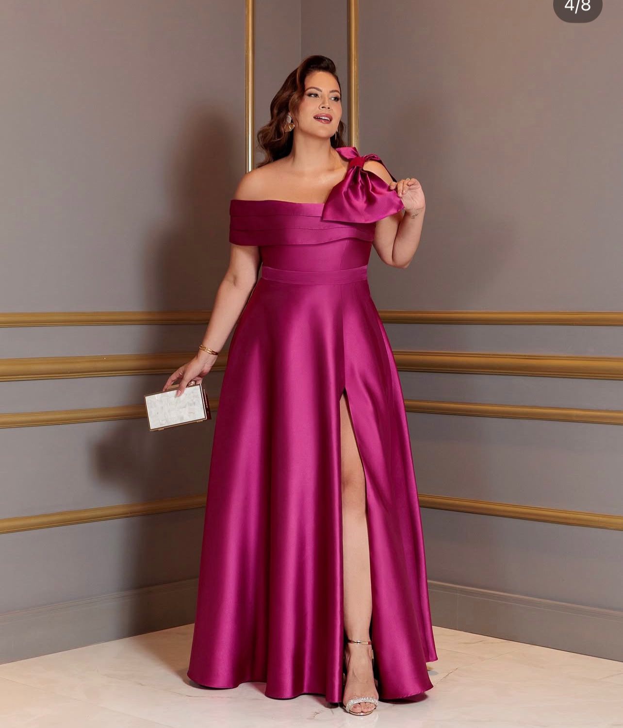 Vestido Rosa Fúcsia tamanho 48