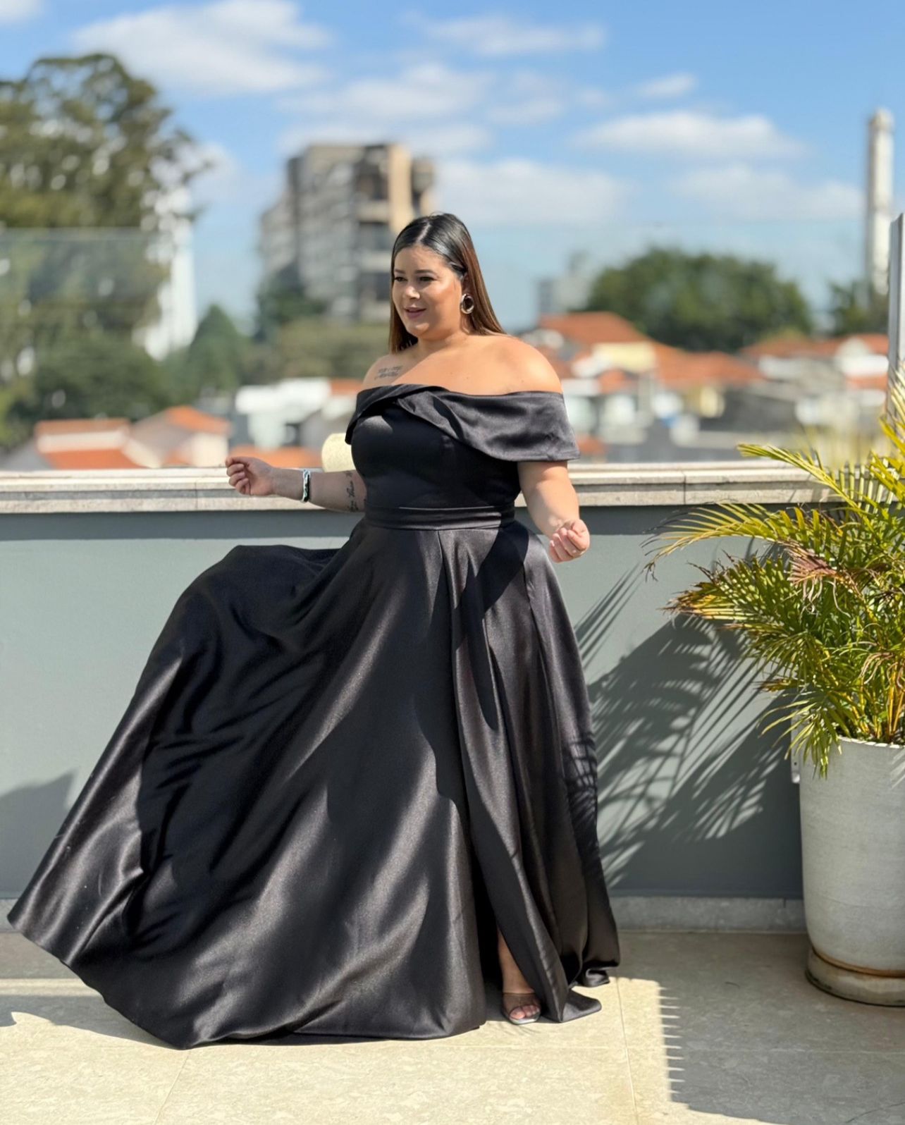 Vestido Preto tamanho 50