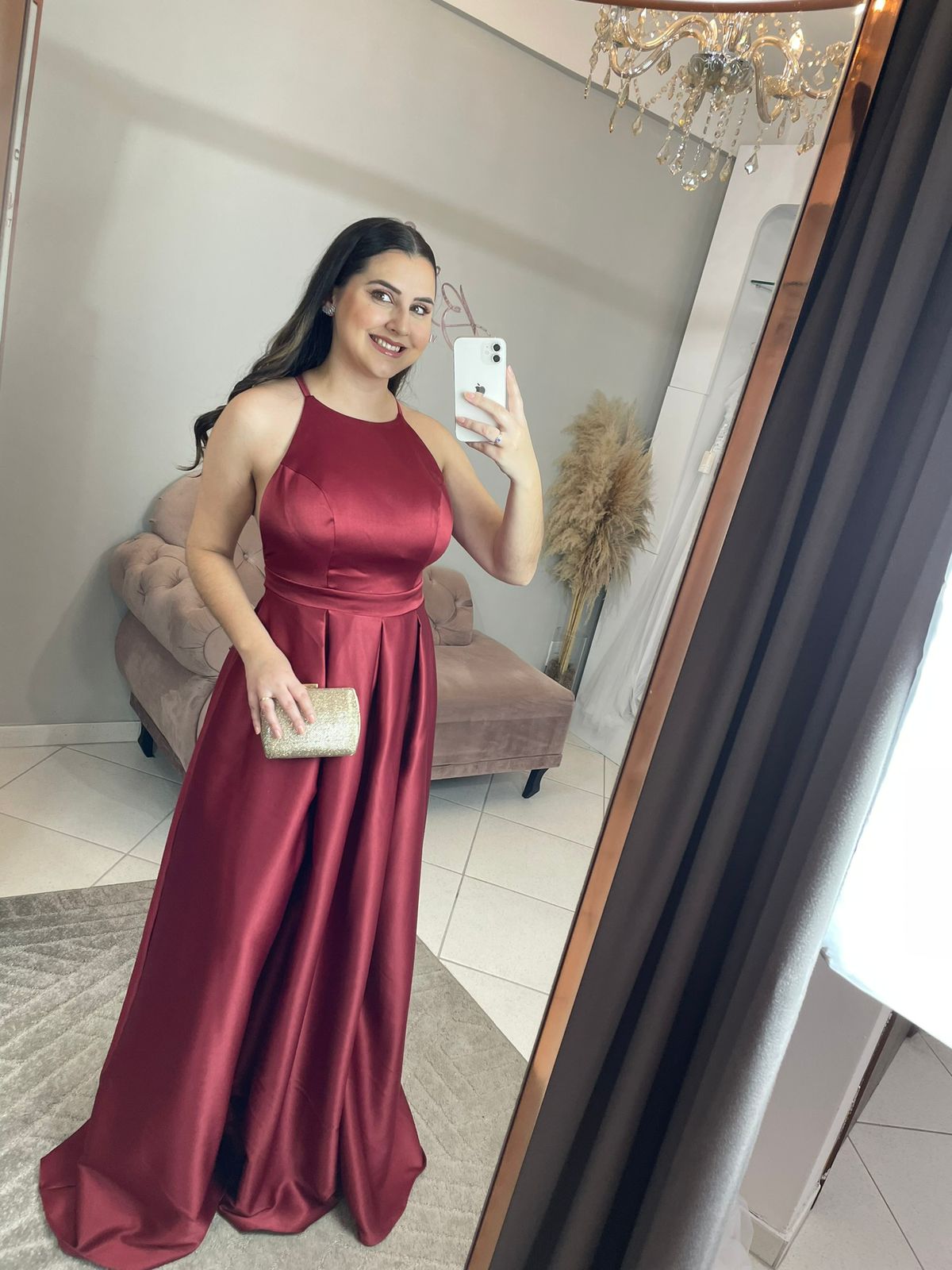 Vestido Marsala Tamanho M