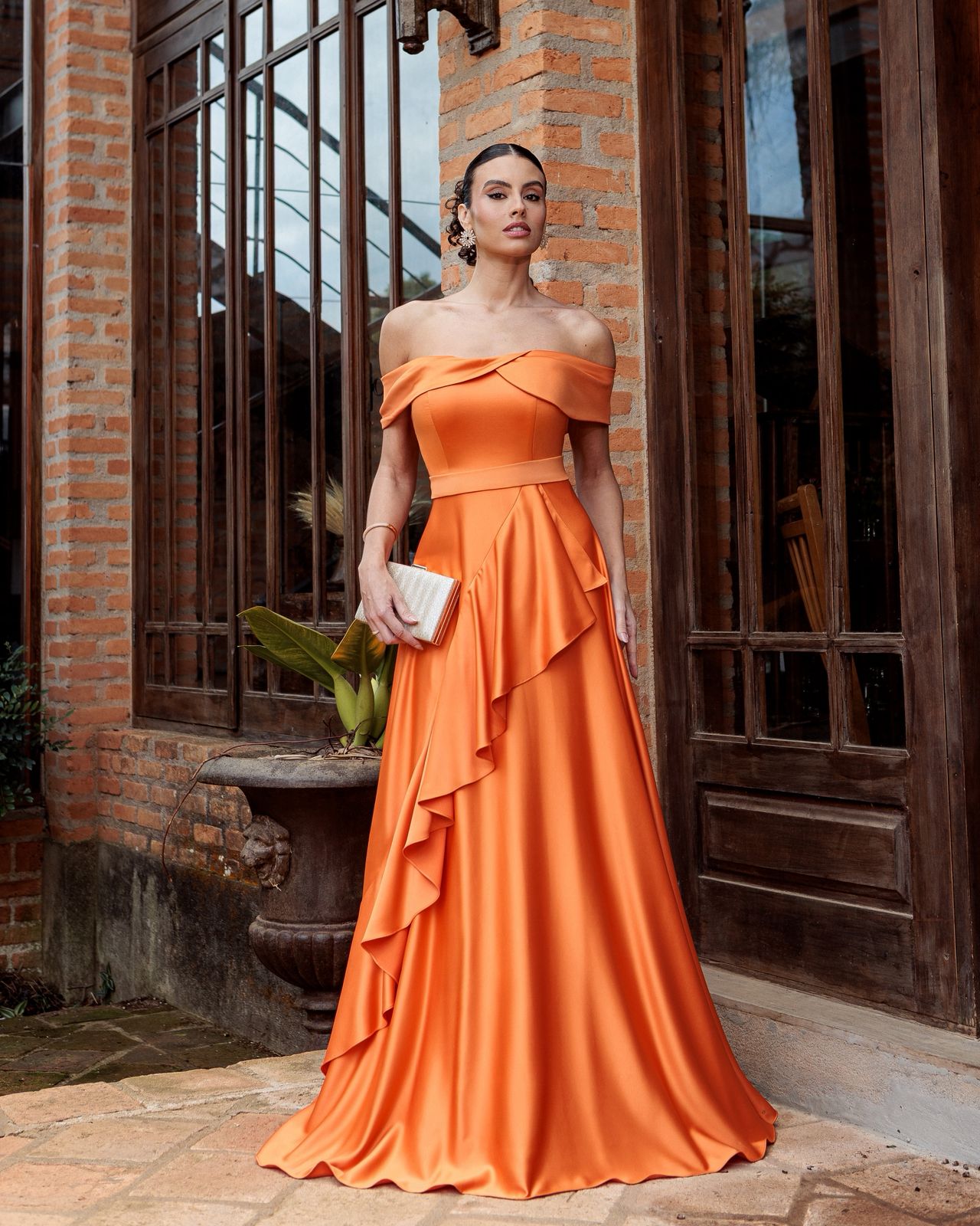 Vestido Laranja tamanho G