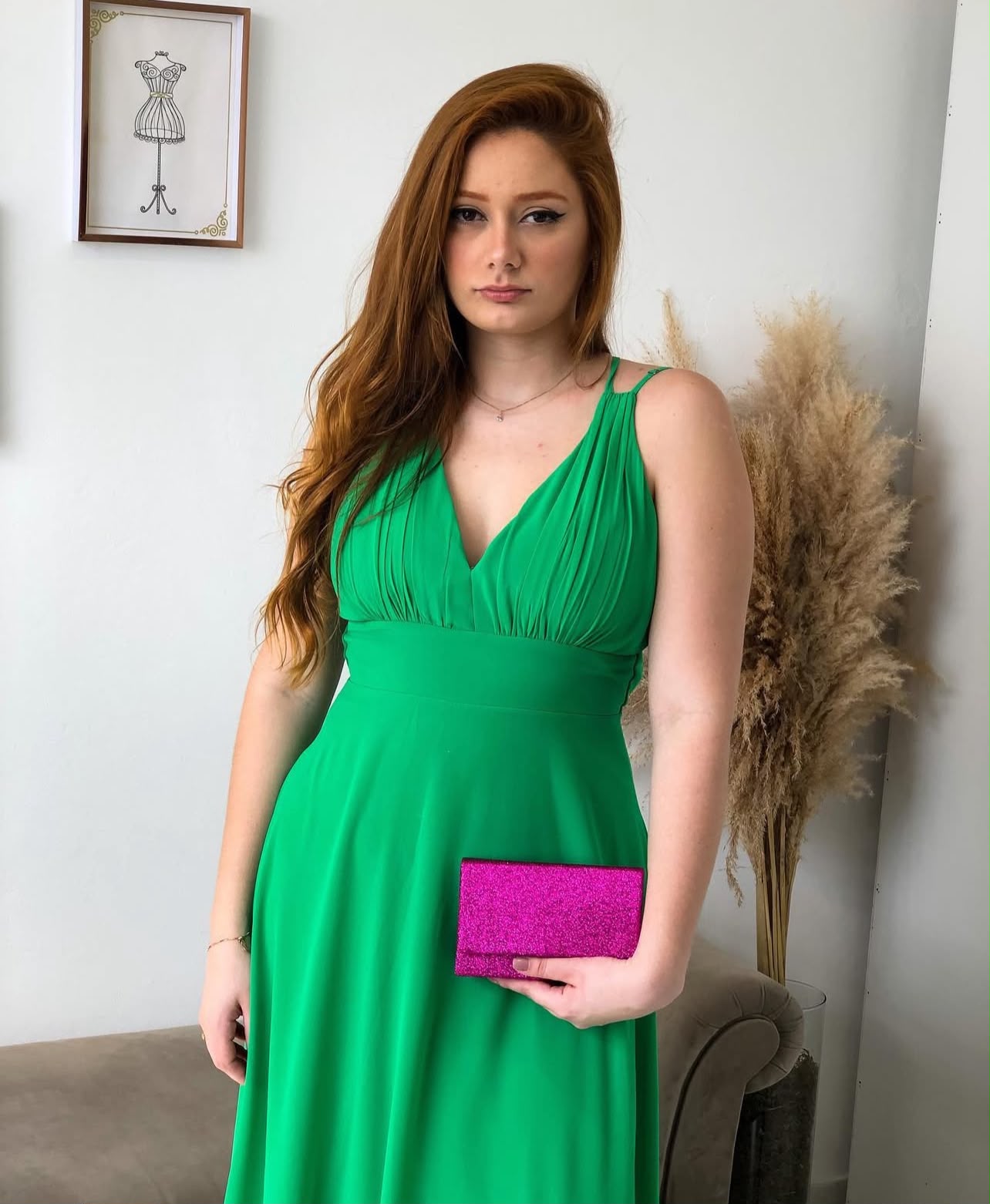Vestido Verde Bandeira Tamanho P