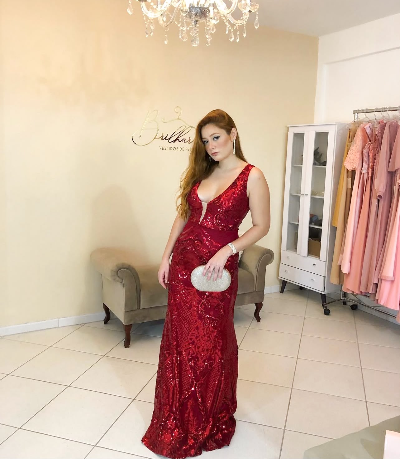Vestido Vermelho Tamanho M