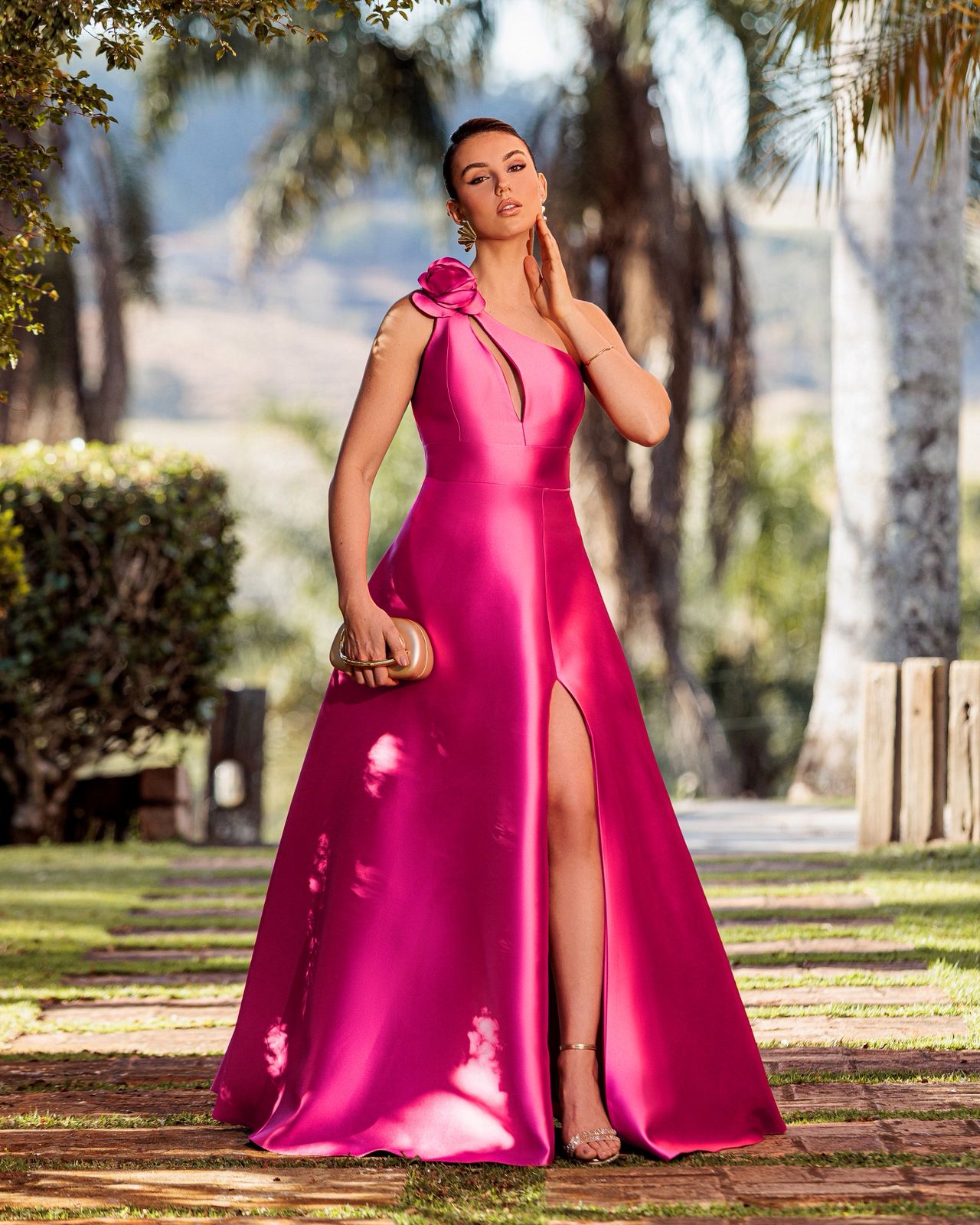 Vestido Rosa Fúcsia tamanho G