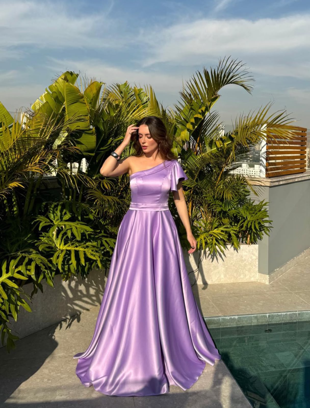 Vestido Lavanda Tamanho G