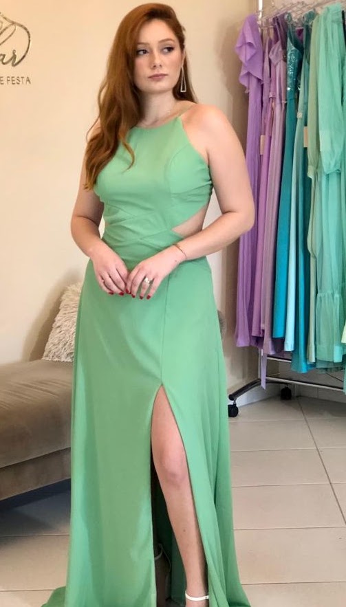 Vestido Verde Menta Tamanho M