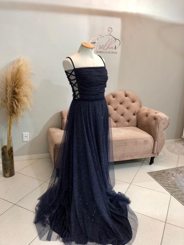 Vestido Azul Marinho tamanho 50