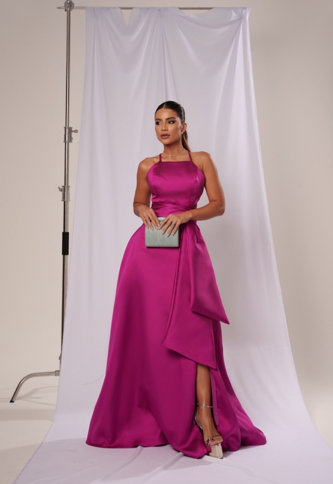 Vestido Rosa Fúcsia tamanho M