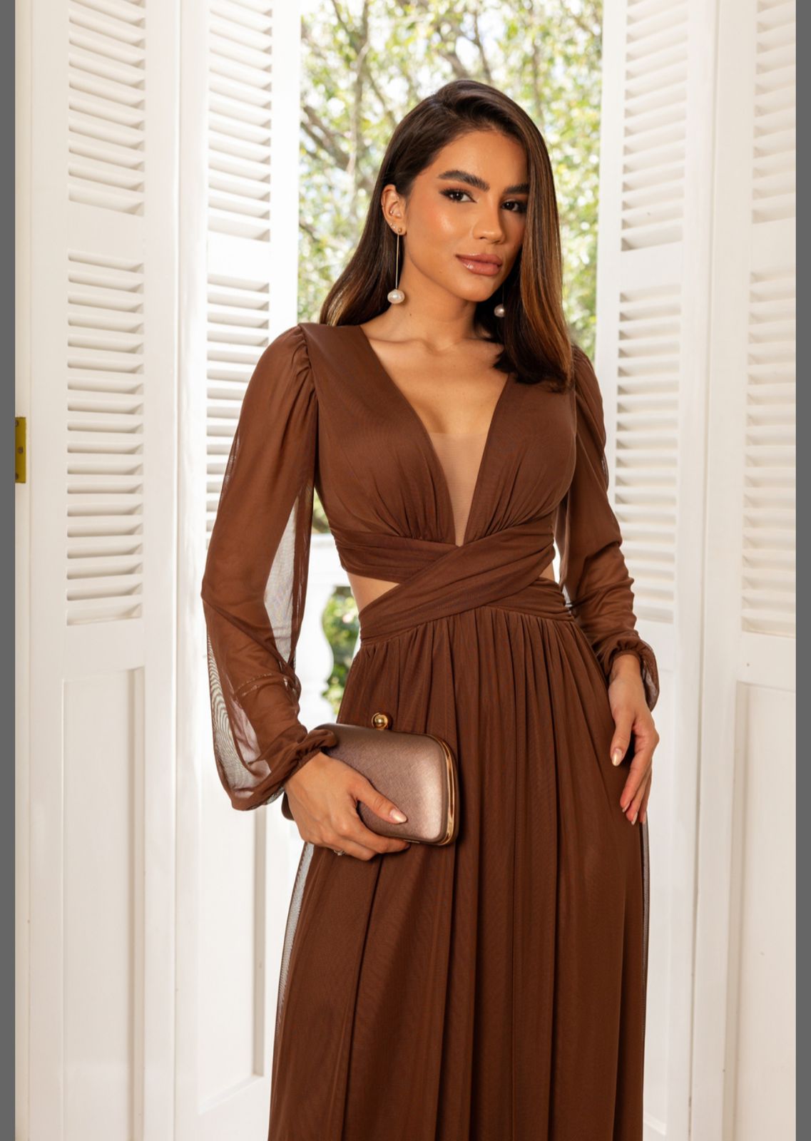Vestido Marrom tamanho M