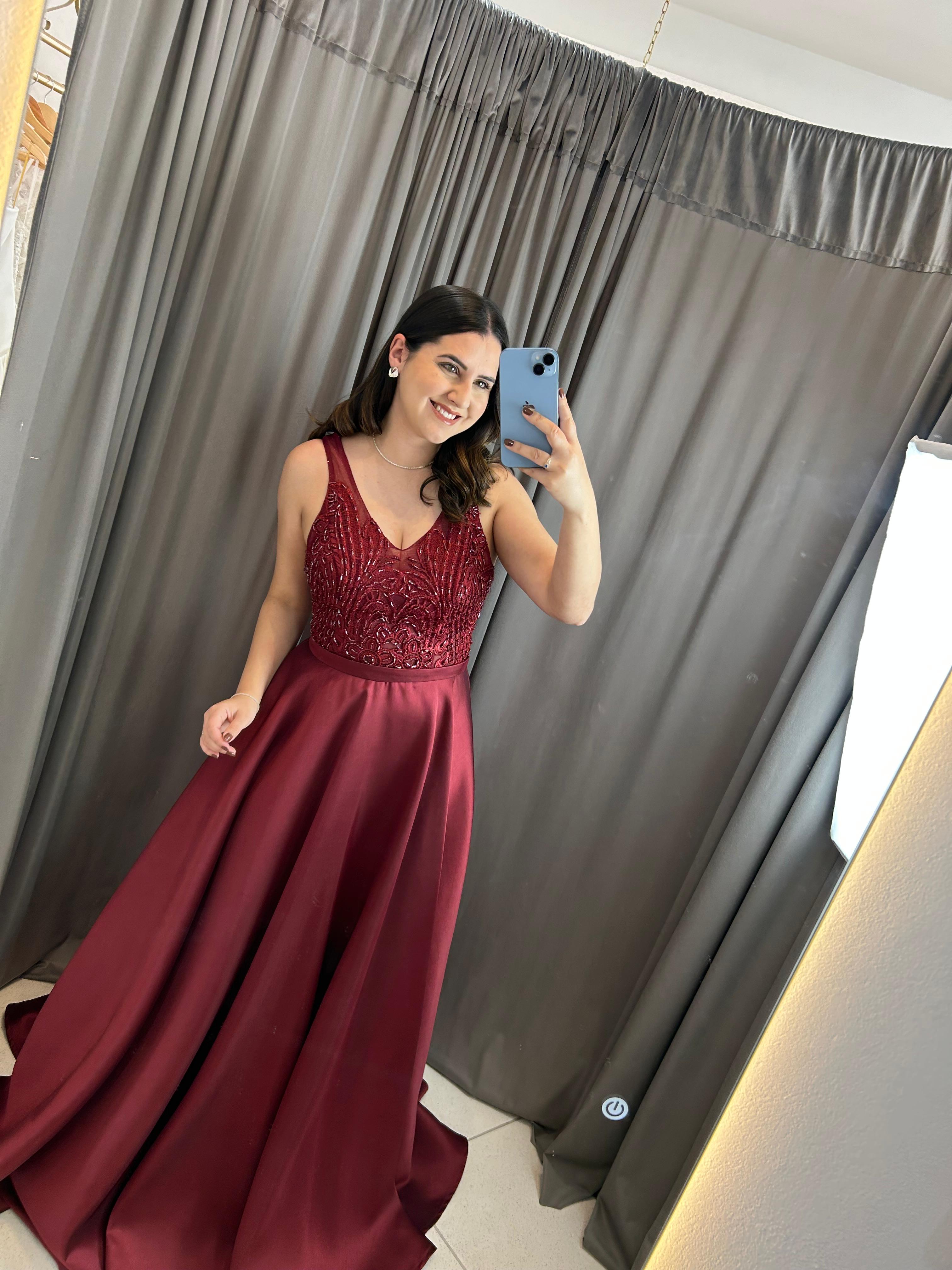 Vestido Marsala tamanho M 