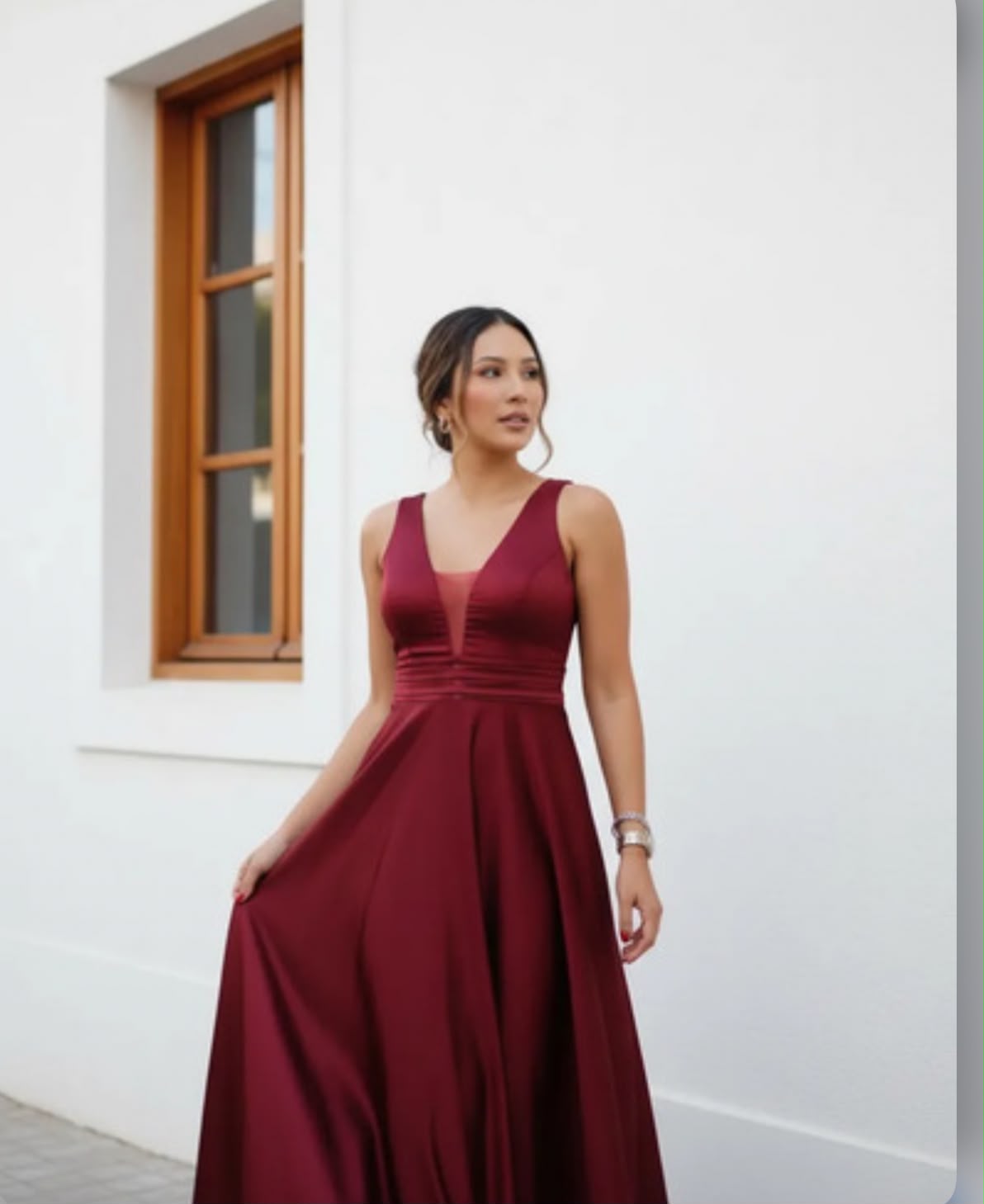 Vestido Marsala Tamanho GG