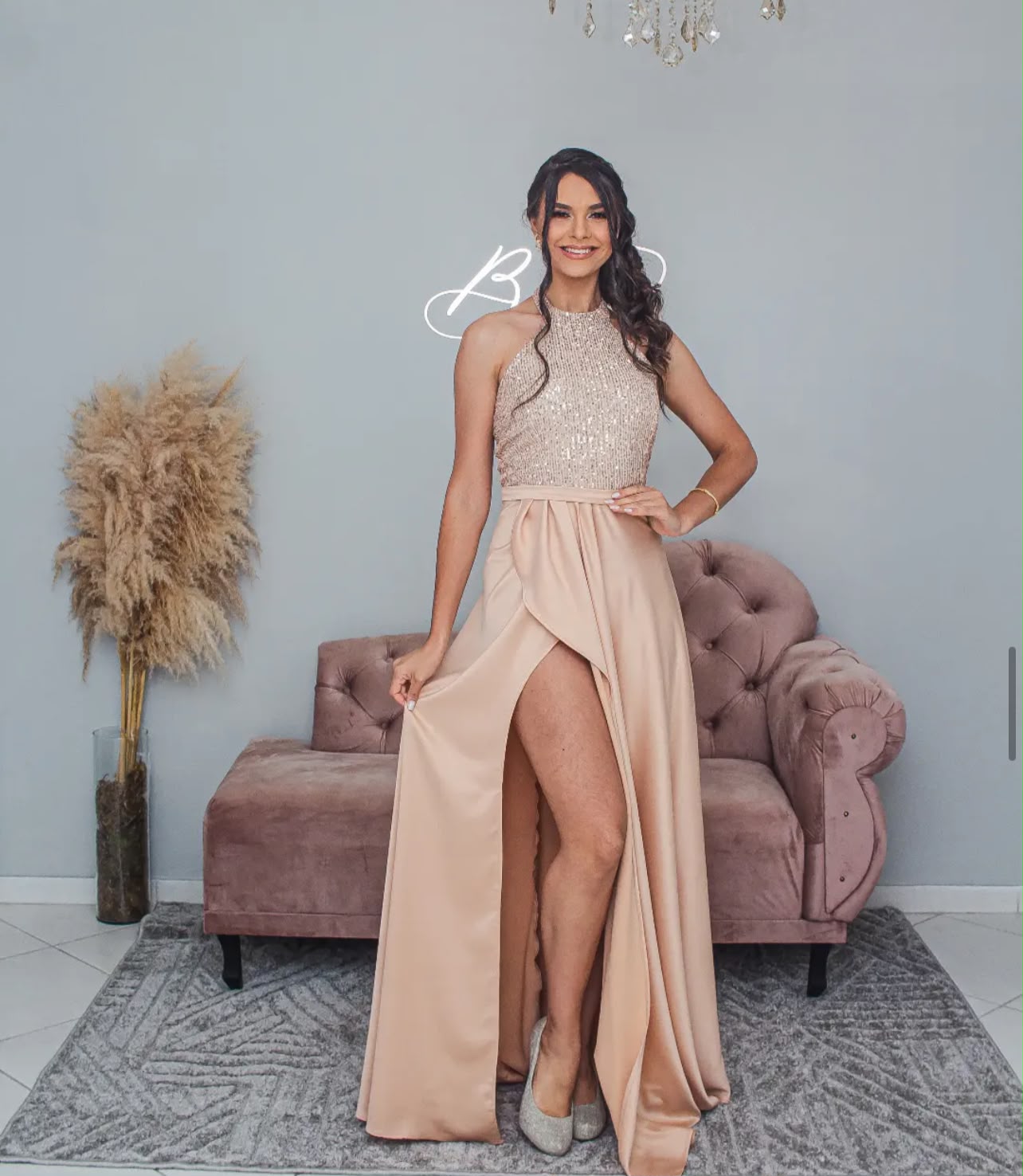 Vestido Dourado Tamanho M