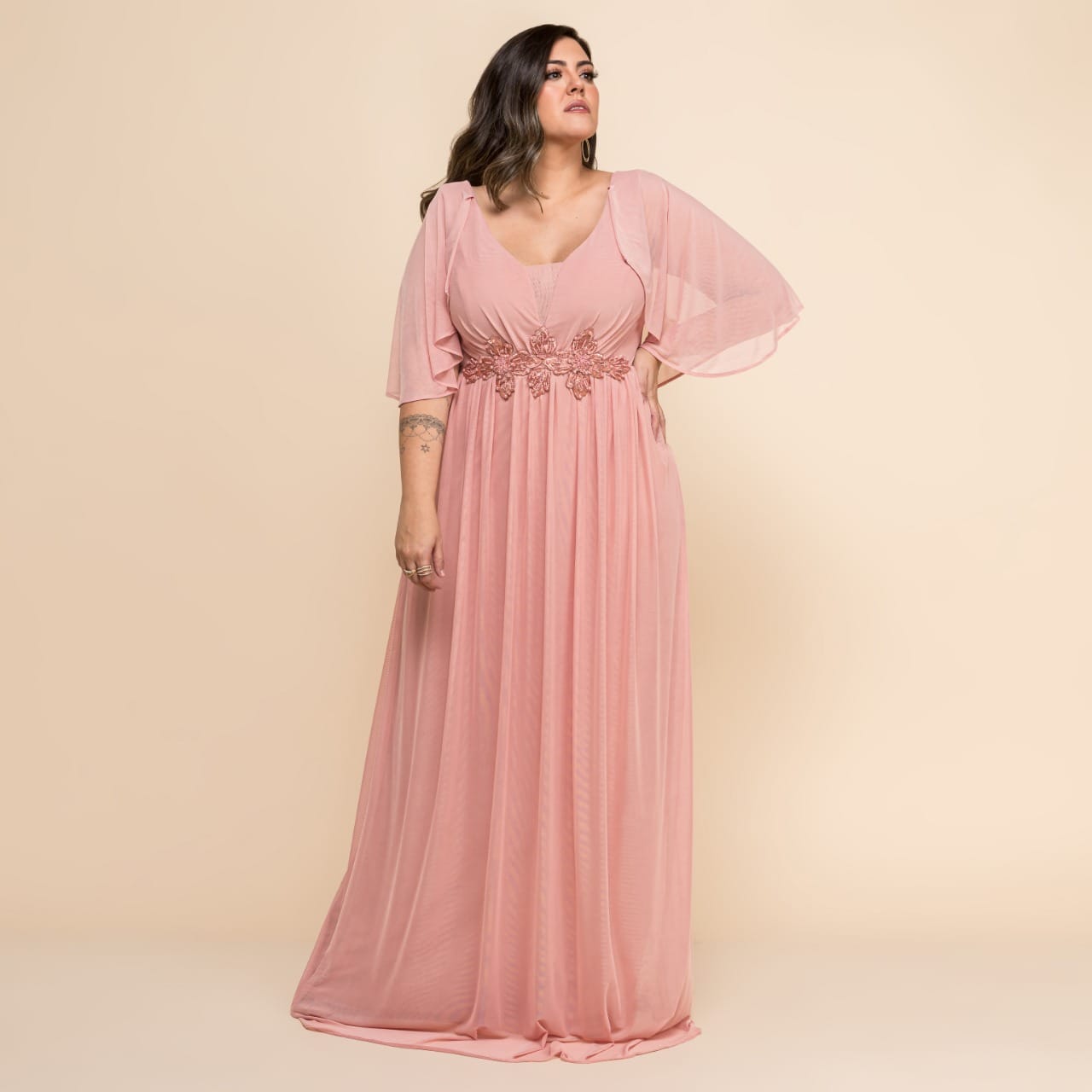 Vestido Rosé tamanho 50