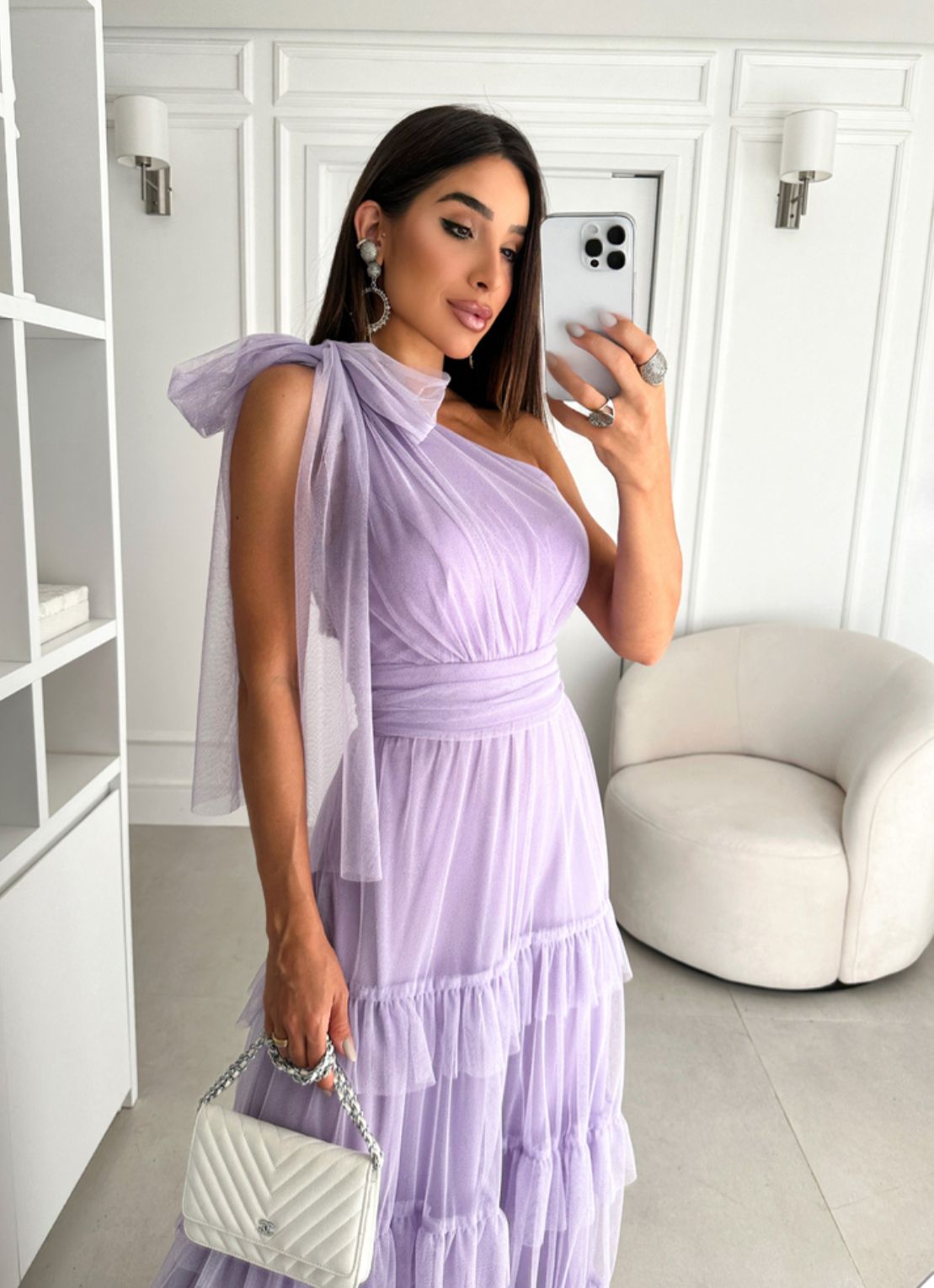 Vestido Lavanda Tamanho M