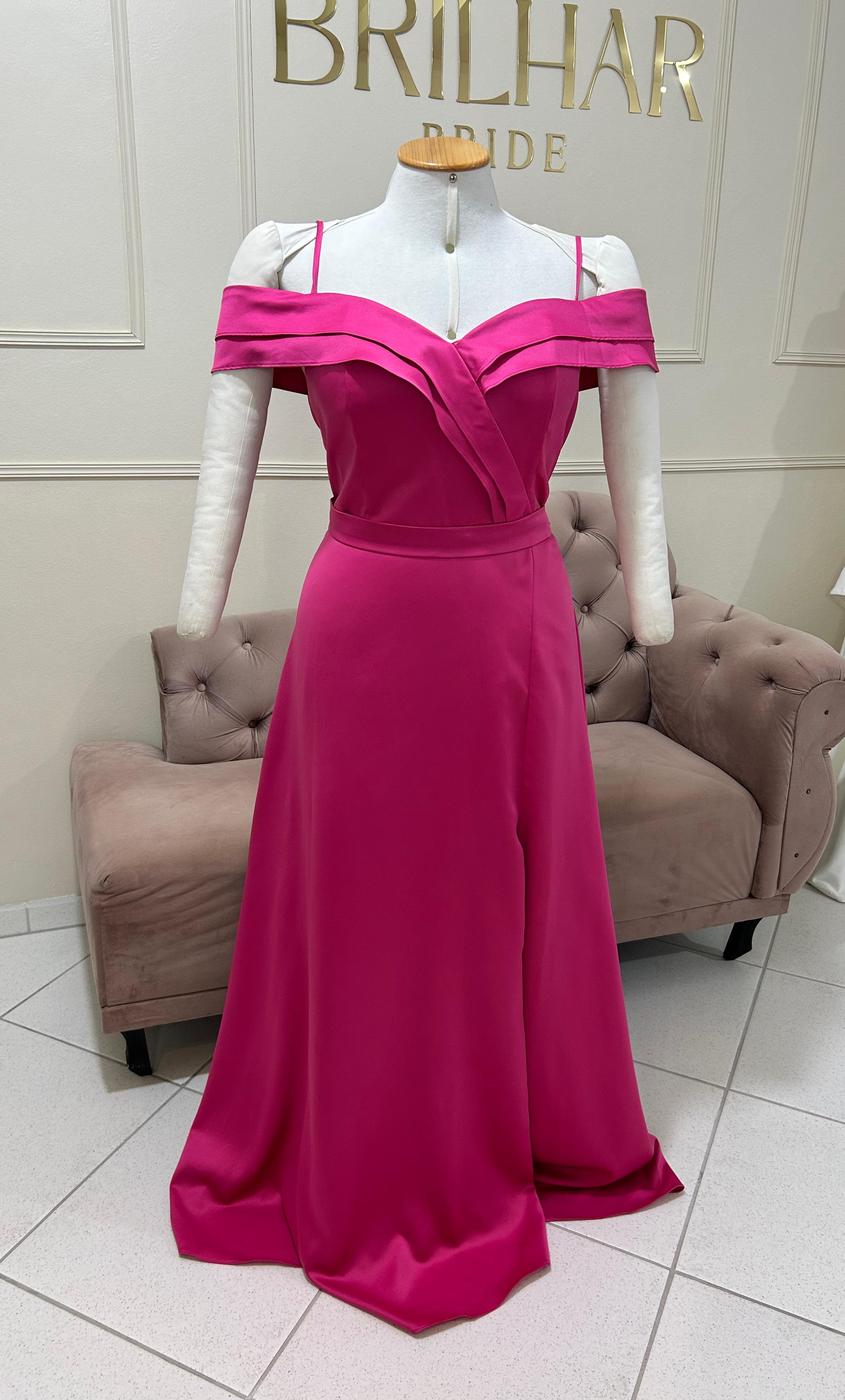 Vestido Rosa Pink tamanho 48