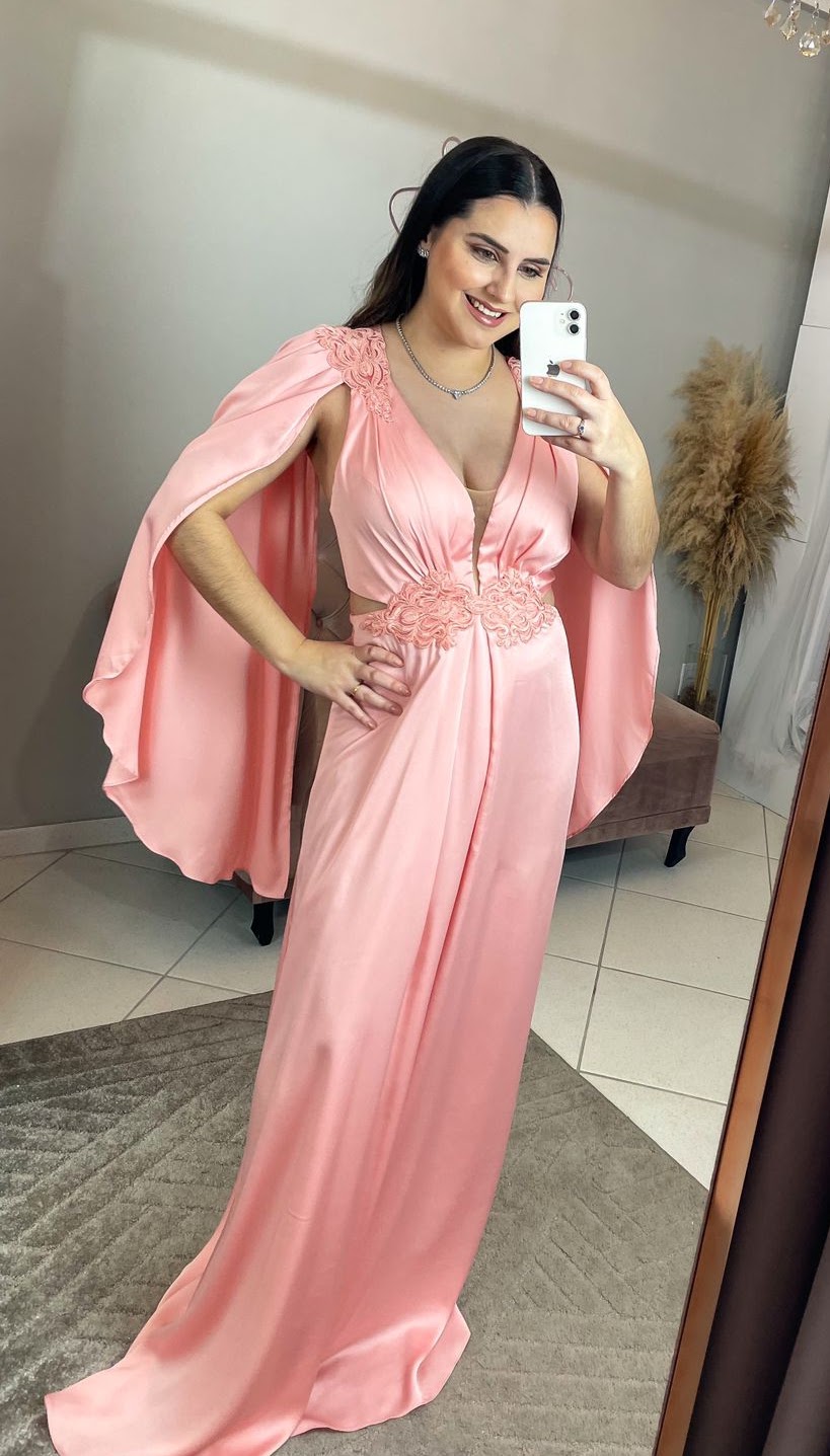 Vestido Rosé Tamanho M 