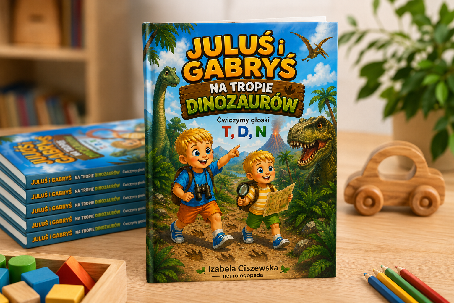 Juluś i Gabryś na tropie dinozaurów (ebook)